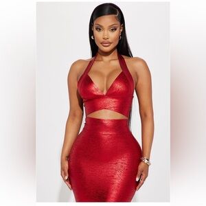 Fashionnova Maya bandage dress- RED